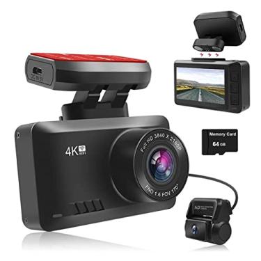 Imagem de XRC TECH 4K Car DVR Dash Cam Wifi GPS Track UHD Super Night Vision Auto Cam Video Recorder 24H Estacionamento com câmera de visão traseira