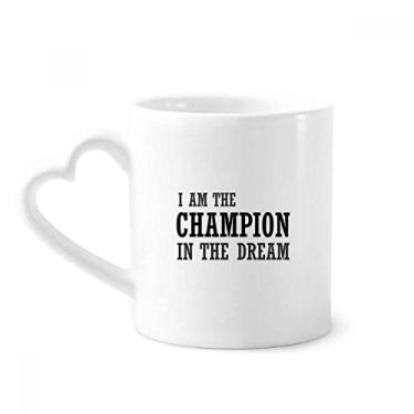 Imagem de I Am The Best One In The Dream Caneca de café cerâmica copo de coração de vidro