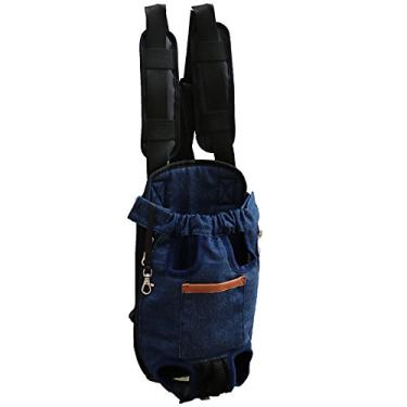 Imagem de Bolsa frontal para transporte de animais de estimação, mochila frontal para cães, gatos, portátil, para carregar na frente, bolsa respirável para viagem ao ar livre