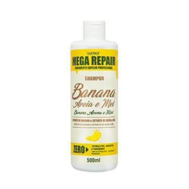 Imagem de Shampoo Mega Repair Wever Banana, Aveia E Mel 500ml