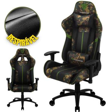 Imagem de Cadeira Gamer De Jogos Thunderx3 Bc3 Com Rodinhas, Inclinação Reguláve