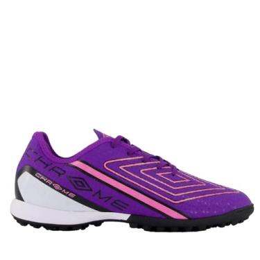 Imagem de Chuteira Umbro Chrome Society Roxa