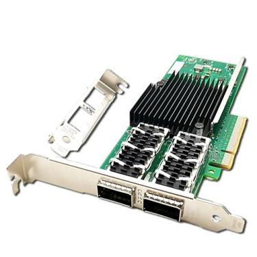 Imagem de Adaptador de rede convergente Ethernet de 40 Gb (CNA), duas portas QSFP+ compatíveis com placa de rede Intel XL710-QDA2 PCIe x8 40Gbe compatível com Windows/Windows Server/Linux/FreeBSD