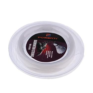 Imagem de Tachiuwa Corda de raquete de tênis badminton premium, 200 m x 0,72 mm, branco elástico alto, 200 m