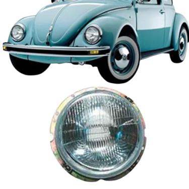 Imagem de Farol Com Refletor Aco Fusca 1976 Ate 1994 Kombi 1976 Ate 2012 Passat 1974 Ate 1978