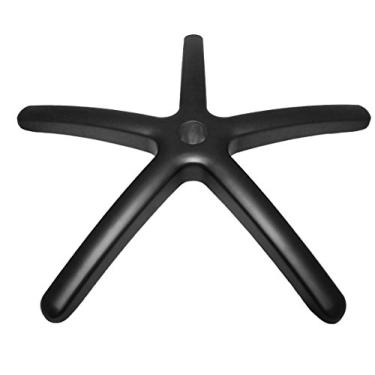 Imagem de chairpartsonline Base de cadeira de escritório de substituição resistente - 71 cm alumínio preto - S4180-2