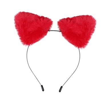 Imagem de SATUSA Fantasia de orelhas de gato, faixa de cabelo de metal, turbante, faixa de cabeça de orelha de animal, lembrancinha de festa, linda orelha de raposa, acessório de roupas, adereços de metal,