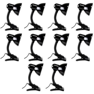 Imagem de Luminaria De Mesa Com Garra Kit 10 Unidades Presilha Articulavel Bivol