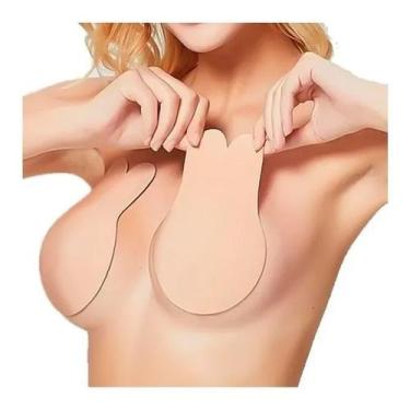 Imagem de Sutiã Adesivo Silicone Levanta Seio Invisível Discreto - Push Up, Pret