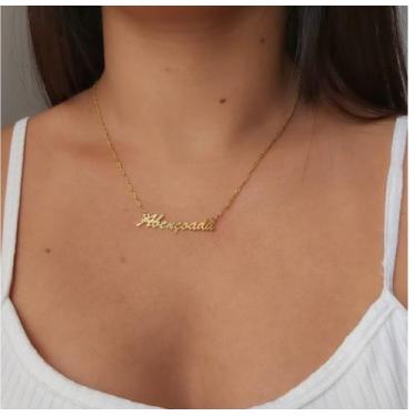 Imagem de Colares Colar Gargantilha Feminino/ Masculino Pingente Cruz Fé Vida Pé