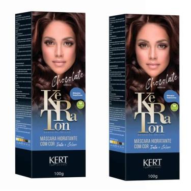 Imagem de Kit 2 Tonalizante Keraton Banho De Brilho Chocolate - Kert