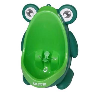 Imagem de Mictório Infantil Sapinho com ventosa fácil limpeza - Dute, Verde