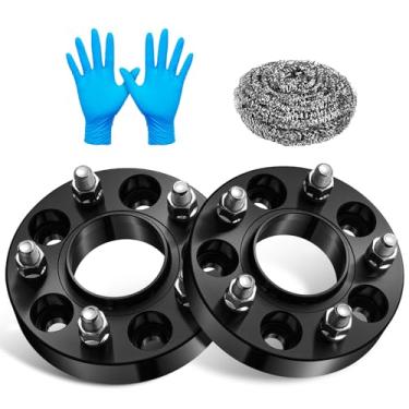 Imagem de BDFHYK Espaçadores de roda de 5 x 120 mm 3,2 cm 5 x 4,7 espaçador de roda centralizado compatível com Discovery Sport LR3 LR4 Range Rover Sport, adaptadores de roda forjada de 5 terminais M14 x 1,5 e