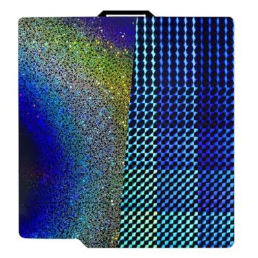 Imagem de IdeaFormer-3D PEY H1H Build Plate para Bambu Lab X1 X1C X1E P1P P1S A1, Smooth Phantom H1H+Rainbow Starry PEY Bed Plate 257x257mm para a plataforma de impressoras 3D Bambu Lab