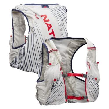 Imagem de Nathan Colete De Corrida Masculino Pinnacle 12 E Mochila De Hidratação De 4 Litros Com 2 Garrafas De Hidratação Macias De 20 Oz, Bolsos Resistentes À Água, Leve E Com Absorção De Umidade