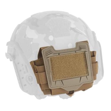 Imagem de CMAIR4U Bolsa de bateria para capacete Airsoft, PVS 31 bolsa de bateria, bolsa de acessórios de capacete tático com gancho e laço para CS Paintball, caça, tiro e cosplay (TAN)