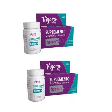 Imagem de Kit 02 Suplemento Vigora Plus Homem 60 Cps - Prati - Prati, Donaduzzi