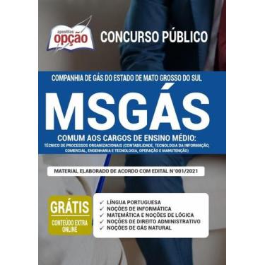 Imagem de Apostila MSGÁS - Comum aos Cargos de Ensino Médio: Técnico de Processo