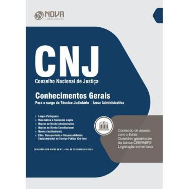 Imagem de Apostila CNJ 2024 - Técnico Judiciário - Área: Administrativa (Conheci
