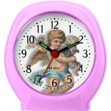 Imagem de Relógio Despertador Quartz Anjinho Pequeno Herweg 2640