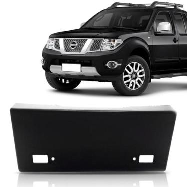 Imagem de Suporte placa dianteiro frontier 2008 a 2014 preto - SP ACESSÓRIOS