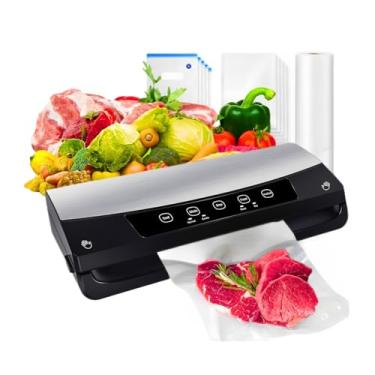 Imagem de Máquina seladora a vácuo de alimentos – Máquina seladora a vácuo para economia de alimentos secos e úmidos com sacos seladores a vácuo para alimentos - Seladores de alimentos para utensílios de