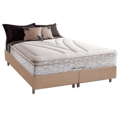 Imagem de Cama Box Casal Bipartida com Colchão Herval American Molas Maxspring 1