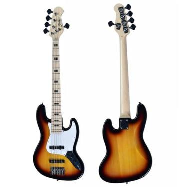 Imagem de Baixo 5 Cordas Shelter Jazz Bass SHJB755 Pro, SHJB755PRO-3TS
