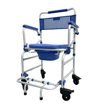 Imagem de Cadeira De Banho D55 Em Alumínio Até 135 Kg - Dellamed