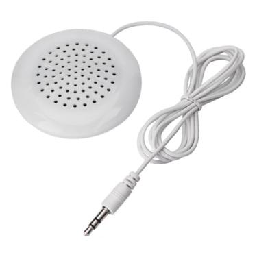 Imagem de KUJOBUY Alto-falante com almofada de 3,5 mm, mini almofada para iPod, MP3, telefone, alto-falante plano, som de sono ou hipnose, som portátil para dormir, mini travesseiro, sistema de áudio pequeno