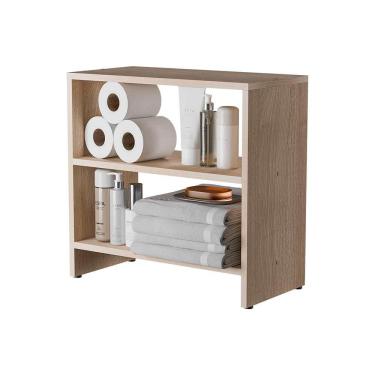 Imagem de Gabinete Armário Organizador Para Banheiro 50cm Carvalho