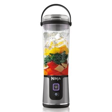 Imagem de Ninja Liquidificador portátil Blast, 530 ml, tampa à prova de vazamento e bico, mini liquidificador sem fio potente, recarregável, smoothies portáteis, shakes de proteína, mistura gelo e frutas