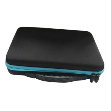 Imagem de TTETTZ Bolsa de armazenamento para bolas de ioiô, estojo de transporte para vários ioiôs, 12 furos, multifuncional com alça, bolsa protetora compacta de EVA, Azul