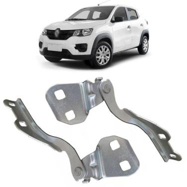 Imagem de Par Braço Capô Renault Kwid 2018 19 20 21 22 23 24 Dobradiça  - Centau