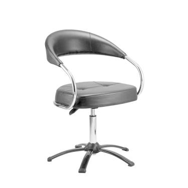 Imagem de Cadeira de Cabeleireiro Fixa Manual Dompel Futura Stand Preto