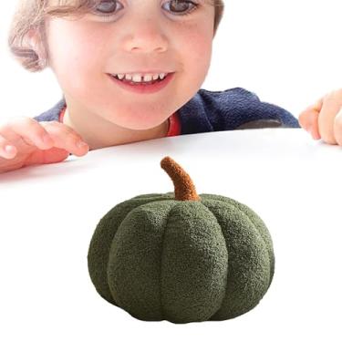 Imagem de Rrlihjgu Almofada de Abóbora Halloween, Almofadas Fofas Formato Abóbora Para Sofá, Almofada Rústica para Sofá Cama Sala Varanda Cenário Acolhedor de Presente