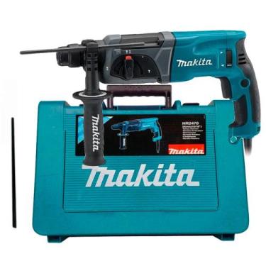 Imagem de Martelete Combinado 24mm com Encaixe SDS PLUS 800 Watts HR2470 Makita,