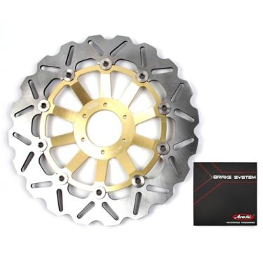 Imagem de Rotor de disco de freio dianteiro Arashi para Honda Hornet 250 1996-2018, peças de acessórios de motocicleta douradas
