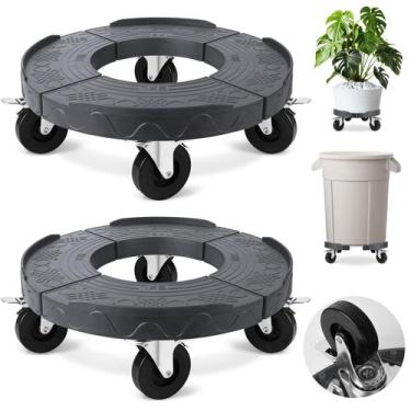 Imagem de Lata de lixo Dollies TolanBBT com rodas de 3 polegadas 480 libras 2 pe