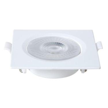 Imagem de Spot Led Embutir Quadrado 8w Branco - Blumenau Iluminação 6500k Luz Br