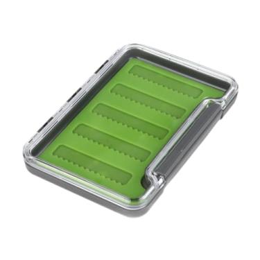 Imagem de Fenteer Caixa de pesca com mosca à prova d'água, tampa transparente, equipamento, estojo à prova d'água, B, M