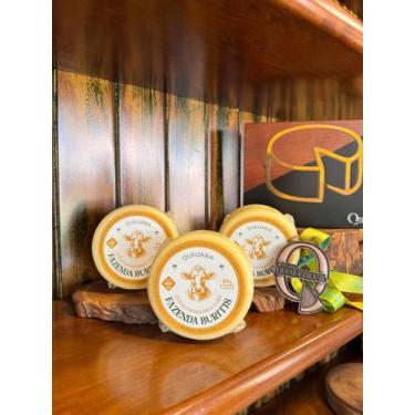 Imagem de Queijo MInas Meia Cura Tipo Merendeiro, Média 450grs Fazenda Buritis -