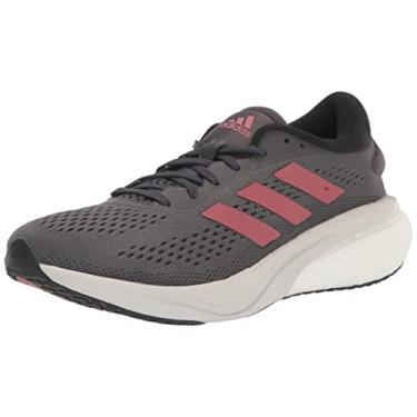 Imagem de adidas Tênis de corrida Supernova 2 feminino, Cinza/Vermelho Maravilha/Preto, 11