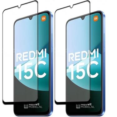 Imagem de kit 02 Películas De Vidro Anti Risco Temperada 3D 9D Para Xiaomi Redmi 15 4G - Tela 6.9