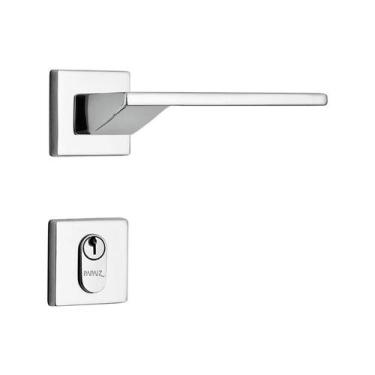 Imagem de Fechadura Externa MZ440 ST2 R202 55mm Roseta Cromado Squadro Design Pa