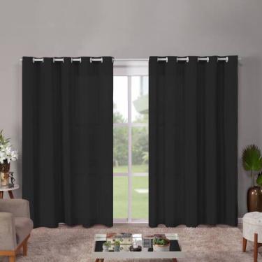 Imagem de Cortina Roma 6,00LX2,20A Sala, Quarto, Escritório, Decoração - Nalu Ca