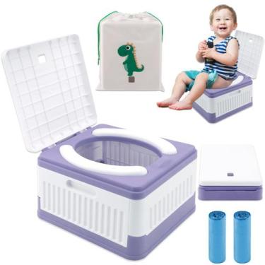 Imagem de Assento sanitário dobrável portátil Potty Fabulas para treinamento de 