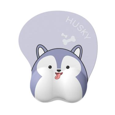 Imagem de Mouse Pad Creative Husky 3D Gel para descanso de pulso em borracha de silicone