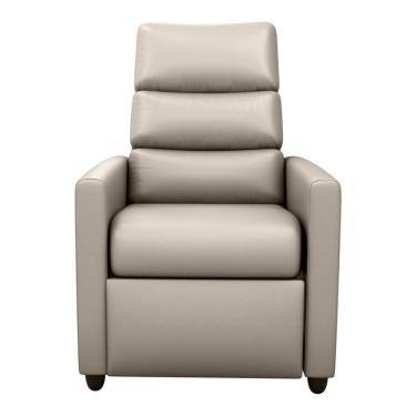 Imagem de Poltrona Retrátil e Reclinável 69cm Com Material Sintético Multimóveis Cr45267 Bege