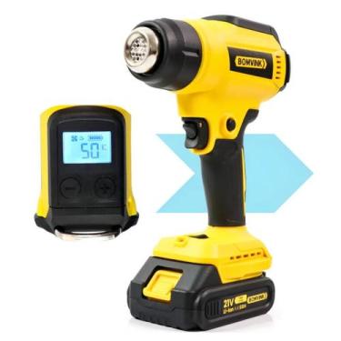 Imagem de Soprador Termico 2 Baterias 400w Digital Bivolt Profissional - RR CASA